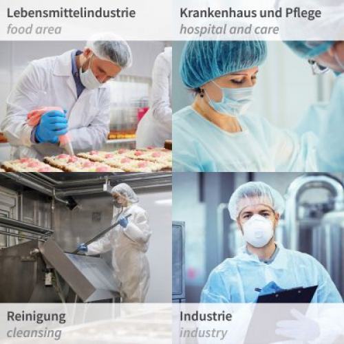 Baretthaube weiß PP Vlies Ø53,0cm luftdurchlässig